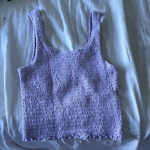 Hollister ribbed tank top (xs) light purple
